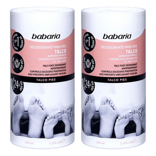 Babaria 草本花香爽足粉 100g 控制汗水和難聞氣味, 100ml, 1瓶, 2瓶