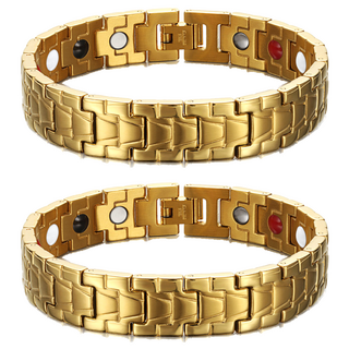 모나코올리브 부찌 게르마늄 건강팔찌 골드, 2개