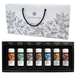 보르딘 투샷 더치 커피 7종 x 50ml 세트 + 쇼핑백, 1세트