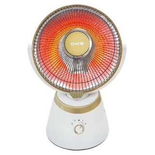 DIKE 擺頭瞬熱碳素電暖器 HLE400, 10吋 左右自動擺頭60度 上下手動擺頭180度 兩檔調溫 3秒速熱, HLE400WT