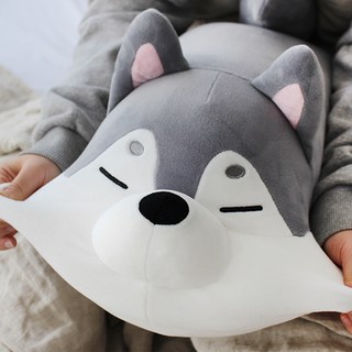 모찌타운 모찌인형 강아지 허스키 쿠션, 35cm, 혼합 색상, 1개