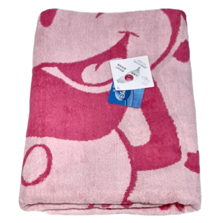 MICKEY MOUSE 米奇 經典浴巾 68*137公分 100%棉 台灣製, 紅色, 1條