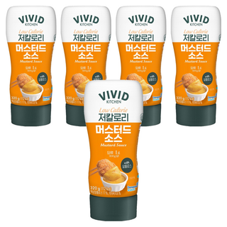 VIVID KITCHEN 低卡路里芥末醬, 320g, 5個