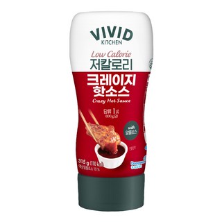 비비드키친 저칼로리 크레이지핫소스, 315g, 1개