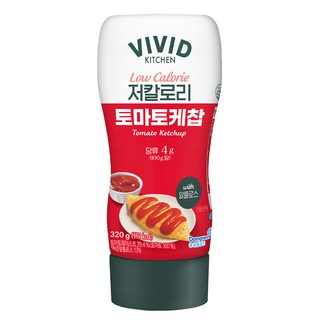 비비드키친 저칼로리 토마토케찹, 320g, 1개