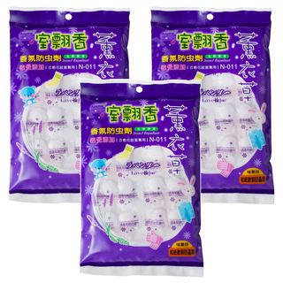 室翲香 和紙散裝防蟲劑 薰衣草 300g, 1包, 3袋
