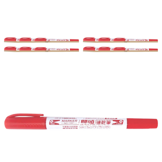 SUCCESS 成功 雙頭速乾筆 一筆兩用 粗細雙頭隨意使用 防水不褪色 安全無毒, 紅色, 12支