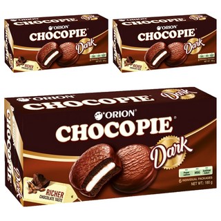 ORION 好麗友 黑巧克力派, 180g, 3盒