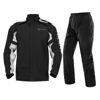 SULAITE 摩托車分體雨衣套裝, L, 黑色