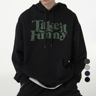 URBANAGE 男女通用 Take It Funny 寬鬆連帽T恤