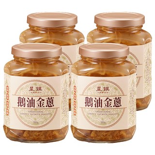 星饌 鵝油金蔥 台灣產, 350g, 4罐