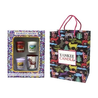 Yankee Candle 香氛蠟燭組, 香味隨機, 蠟燭-款式隨機 + 蠟燭燈座 紅色小馬