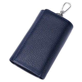 KWORKS 奢華錢包兩用鑰匙包, 海軍藍, 單一商品
