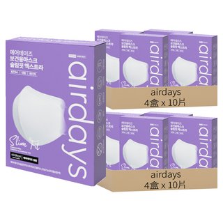 airdays Color fit鳥嘴型立體口罩 L KF94 舒適透氣 有效防護, 8盒, 10片, 白色