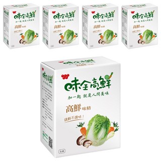 味全 高鮮味精 500g, 嚴選台灣契作蔬果原料製作, 原料通過農殘檢驗, 獨家日本造粒技術, 5盒