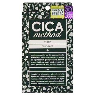 COGIT CICA method 面膜 舒緩保濕 修護敏感肌 提升肌膚彈性光澤, 3片, 1組