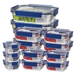 락앤락 탑클라스 밀폐용기 세트, 1세트, 300ml(3p) + 380ml(4p) + 630ml(4p) + 1.6L(2p)