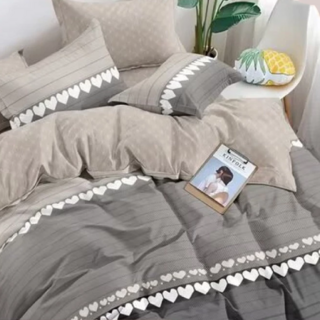 A-ONE 台灣製 雪紡棉床包組, 雙人加大, 心念