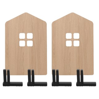 房屋型寵物格柵, 貓砂盆擋片, 附吸盤, 40 x 60 x 0.6cm, 原木色, 1組