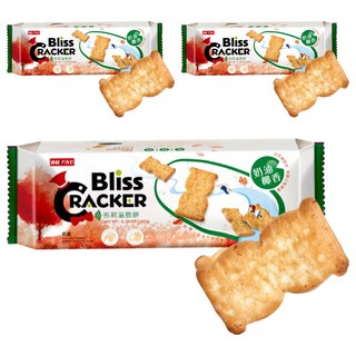 台灣優格餅乾學院 Bliss布莉滋脆餅 奶油椰香 酥脆口感 獨立包裝方便分享, 3包, 136g