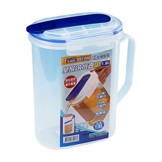 皇家 中皇家塑膠冷水壺 20 x 16 x 11cm, 塑膠 透明色, 1.8L, 1個