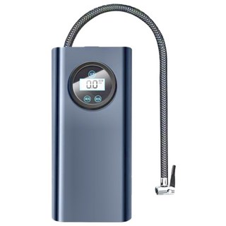 數位顯示LED智能無線車用便攜式打氣機, 黑色, 1個