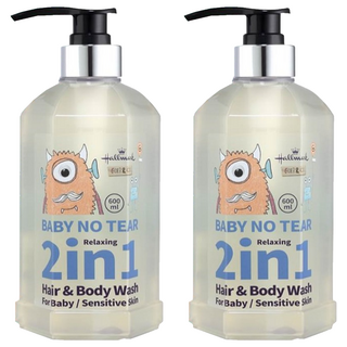 Hallmark 怪獸 2合1洗髮沐浴溫和呵護泡泡露 - 北鼻香 PH 5.5弱酸性, 600ml, 2瓶