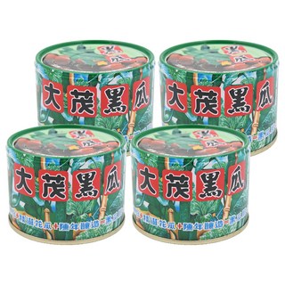 大茂黑瓜, 脆爽汁液開胃, 精選花瓜陳年釀造, 170g, 4罐