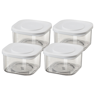 PINMOO 品沐 紛緻密封罐, 6 個容器 + 6 個蓋子, 4個