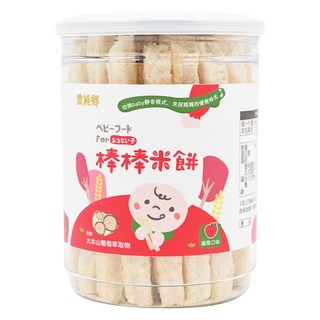 農純鄉 棒棒米餅 8個月以上, 蘋果, 50g, 1罐