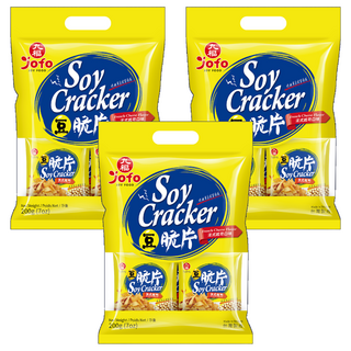 九福 豆脆片 手提袋 法式起司口味, 200g, 3袋