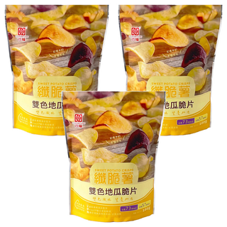 六福 纖脆薯 雙色地瓜脆片 160g, 3包