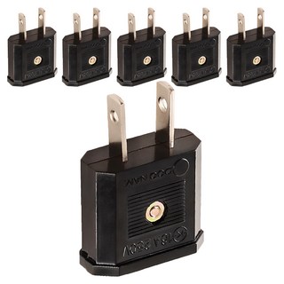 FLaiTO 旅行用220V轉110V電源降壓插頭 E-9710, 44mm, 6個