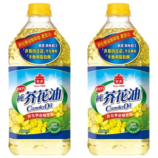 義美 100%純芥花油, 2L, 2桶