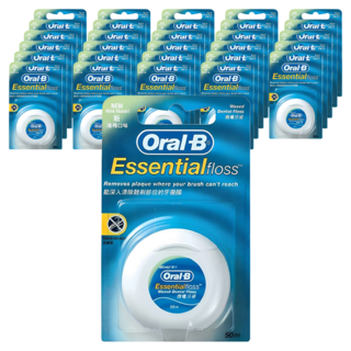 Oral-B 歐樂B 含蠟牙線 薄荷味, 50m, 1入, 45個