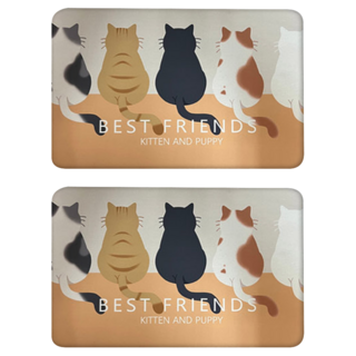 10秒速乾 超吸水珪藻土軟地墊 2件組 2350g, 貓咪好友, 1組