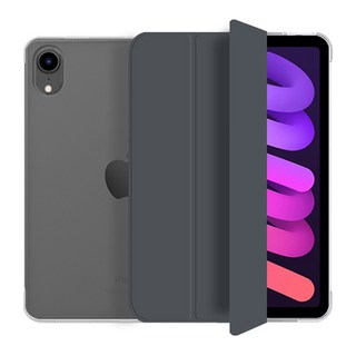 J-Road 透明輕薄平板保護殼, 1個, 鋼鐵灰