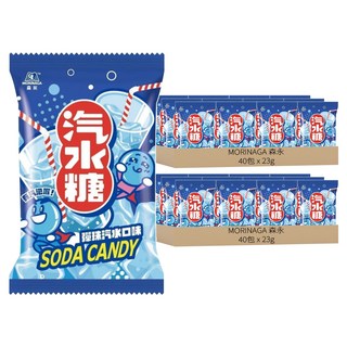 MORINAGA 森永 汽水糖 彈珠汽水口味, 23g, 80包