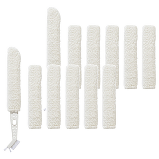 冷氣縫隙清潔刷 套裝5個 超細纖維 可拆卸布套, 2組, 白色