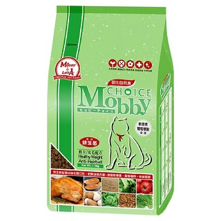 Mobby 莫比 成貓用 低卡化毛配方 乾飼料, 添加葡萄糖胺與軟骨素, 精準控管熱量, 改善腸道健康, 雞肉 + 米, 3kg, 1袋