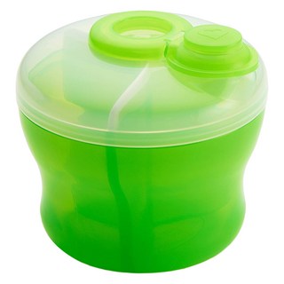 munchkin 滿趣健 三格奶粉分裝盒 轉動式密封 每格可容納266ml, 綠色, 1個