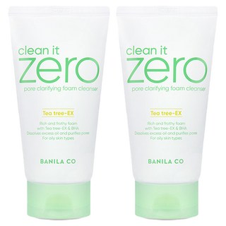 BANILA CO 芭妮蘭 Clean It Zero毛孔清潔潔面慕斯, 150ml, 2條