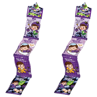 master mi 米大師 小星泡芙 4包, 藍莓 + 香蕉, 32g, 2組