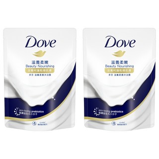 Dove 多芬 滋養柔膚沐浴乳補充包 滋養柔嫩, 580g, 2組