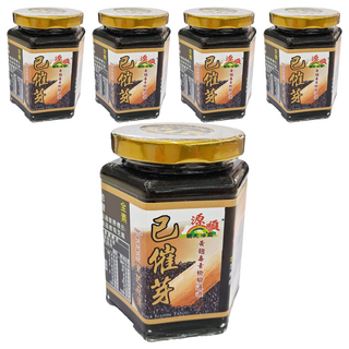 源順 已催芽100%黑芝麻醬 - 種子經催芽後營養提高，可用於沾醬、麻醬麵等, 260g, 5罐