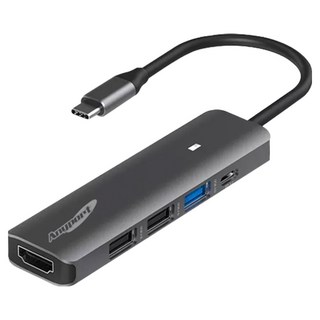 애니포트 5포트 USB3.0 멀티허브 C타입 AP-TC51PH, 혼합색상, 1개