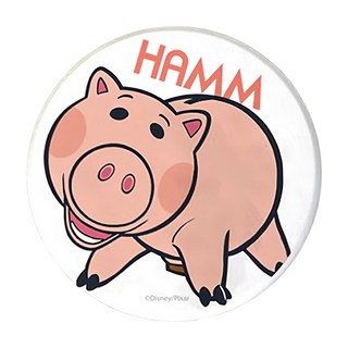 收納王妃 玩具總動員圓型杯墊, 火腿豬, 1個