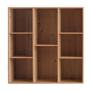 EASYHOME 加厚八隔直橫兩用收納櫃, 89.1 x 29.5 x 89.8cm, 北歐原木色