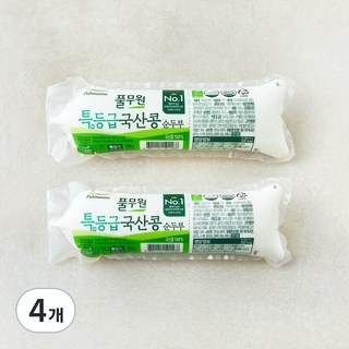 풀무원 특등급 국산콩 순두부, 350g, 4개