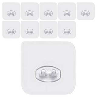 아루아 매직후크 칫솔걸이, 투명, 10개